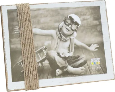 Produktbild von Deknudt S67UA1 Bildhalter mit Schnüren weiß 13x18 cm
