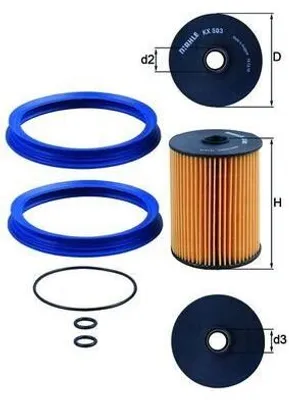 Obrázek produktu pro Palivový filtr KNECHT KX 503D
