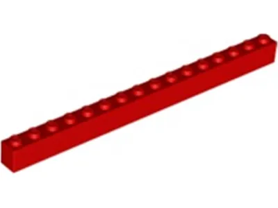 Produktbild von Lego® 250 Stück 2465 Stein Brick 1x16 Part Basic Steine 250 Rot