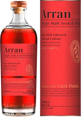 Produktbild von Arran Single Malt Scotch AMARONE CASK FINISH 50% Vol. 0,7l in Geschenkbox