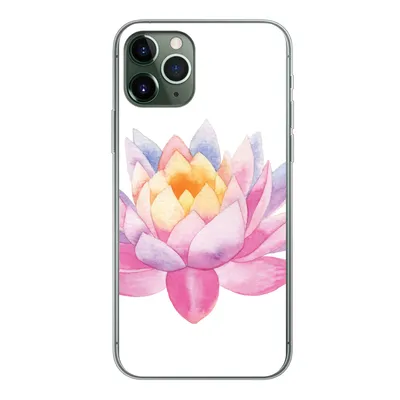 Produktbild von MuchoWow® Handyhülle Schutzhülle Hülle für iPhone 11 Pro Aquarell - Blume - Seerose Silikon Softcase Handy Hülle - Handy