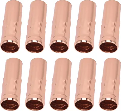 Image de 10Pcs E14 Metal Tube for Candle Lamp Holder Lamp Base Lighting Accessories 25x80mm Rose Gold