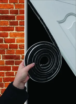 Produktbild von Selbstklebendes Zugstopperband für Garagentore - 7 m, schwarz