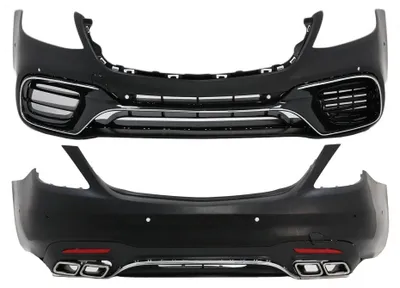Produktbild von Bodykit für Mercedes S-Klasse W222 Facelift 13-08.20 Stoßstange Auspuff S63 Look Endrohre.