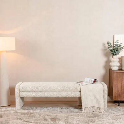 Produktbild von Bronx71 Esszimmerbank Lux taupe Leo-print 160 cm