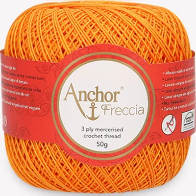 Obrázok produktu pre Anchor Freccia 12 – mercerizovaná bavlnená priadza na jemné háčkovanie (farba 00314)