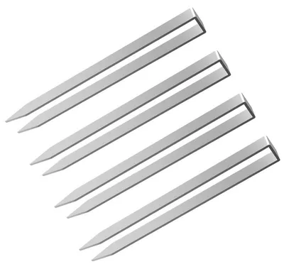 Produktbild von Bodenanker 4er Set aus Stahl, U-förmige Erdanker für Rosenbogen und Gartenbefestigung