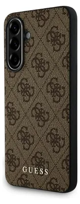Obrázek produktu pro Guess 4G Metal Gold Logo - Pouzdro pro Samsung Galaxy A36 5G (hnědé)