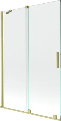 Immagine prodotto di Mexen Velar paratia da bagno 2-ali scorrevole 120 x 150 cm, trasparente, oro spazzolato - 896-120-000-01-55