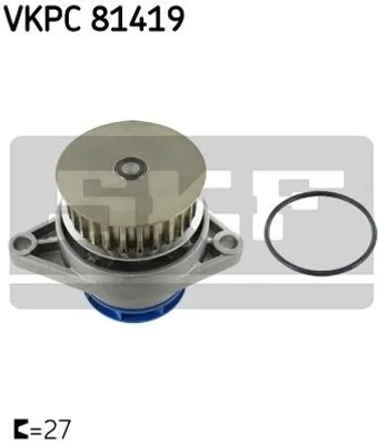 Produktbild von SKF Wasserpumpe für Audi A2 Seat Leon Toledo VW Bora Golf Lupo Polo