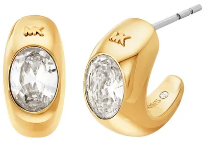 Produktbild von Michael Kors MKJ8478710 Damen Creolen Messing Gold weiß