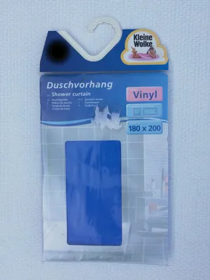 Produktbild von Kleine Wolke Duschvorhang Phönix, verschiedene Größen, 100% Vinyl, blau