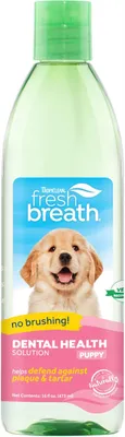 Produktbild von Tropiclean Fresh Breath Wasserzusatz für Welpen 473 ml