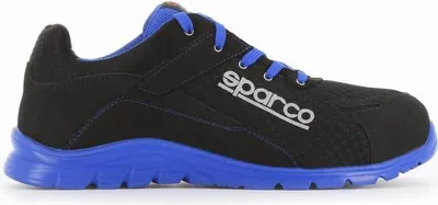 A single black and blue Sparco sports shoe shown from the side against a white background.