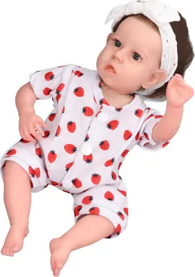 Image de Poupée Reborn, 30,5 cm, silicone souple, nouveau-né réaliste, cadeau pour enfant de 3 ans (corps en tissu pour fille)