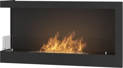 Obrázok produktu pre Rohový 900 ľavý vstavaný krb na bioetanol SimpleFire so sklom
