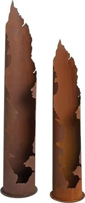 Produktbild von Dekosäule Rostsäule Gartendeko 120 + 150 cm Set Edelrost Säule Pflanzsäule Rost