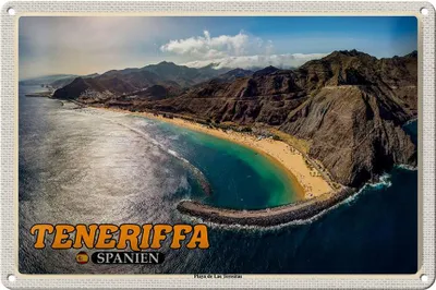 Produktbild von Blechschild Reise 30x20cm Teneriffa Spanien Playa de Las Teresitas