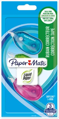 Image de PAPER MATE Korrekturroller Dryline Mini 3er 5mm/6m Blister