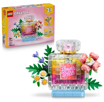 Zdjęcie produktu dla LEGO Creator Flakon perfum z kwiatową ozdobą, Zestaw do budowania, 8 lat(a), Plastik, 286 szt., 408 g