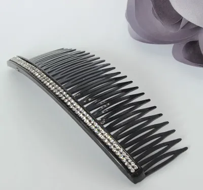 Produktbild von Strass Haarkamm Haarschmuck in der Farbe Silber