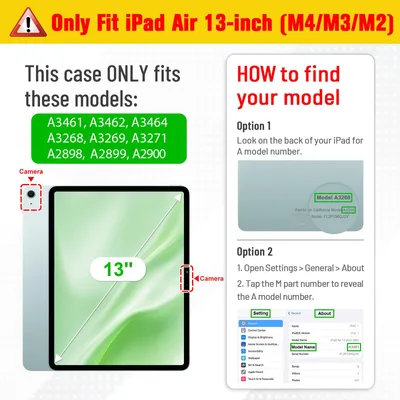 Produktbild von Fintie Rotierende Hülle für iPad Air 13 Zoll M4/M3/M2 (2026/2025/2024)