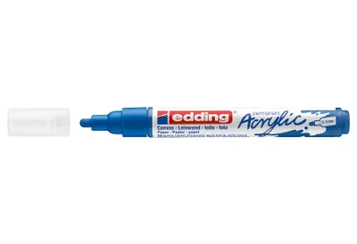 Produktbild von Edding 5100 Acrylmarker Medium, Blau, Blau, Medium, 2 mm, 3 mm, Tinte auf Wasserbasis