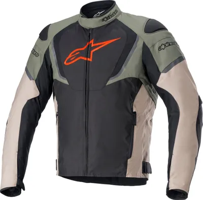 Zdjęcie produktu dla Wodoodporna tekstylna kurtka motocyklowa Alpinestars T-Jaws V3, czarny/oliwkowy, S