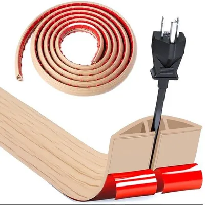 Immagine prodotto di Protezione per cavi 3 m x 3 cm in PVC effetto legno