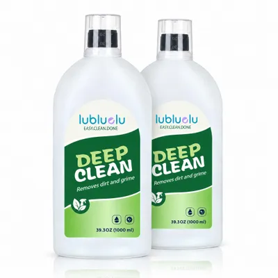 Productafbeelding van Lubluelu 2x1 liter waszuiger, meubelreiniger, reinigingsconcentraat. Meubelreiniger voor banken, tapijten, autostoelen, textielreiniger en meer.