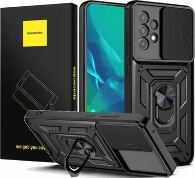 Image de Coque SPACECASE Camring pour Galaxy A53 5G Noir