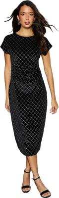 Immagine prodotto di Principles - Vestito midi con increspatura in vita per donna DH7792 (38 IT) (Nero)