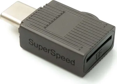 Produktbild von USB 3.1 Typ C Micro SD Karte Lesegerät Kartenleser SDXC Adapter in Grau