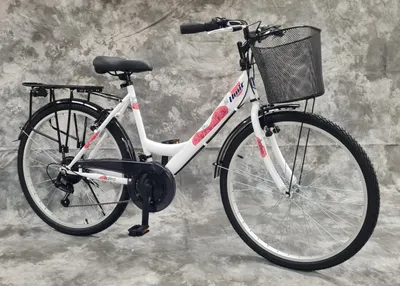 Produktbild von 26 Zoll Damencityrad SAFIRO VON UMIT 21-Gang Shimano Kettenschaltung, Gepäckträger, Licht und Korb NEU 2608-Weiß AB 155 CM KÖRPERGRÖSSE !!!!!!!!!!!!
