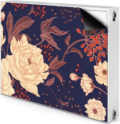 Produktbild von Magnet Radiator Magnet Mat Heizkörperverkleidung Heizkörper-Abdeckung Heizung 80x60 cm  - Rose, mit, Rowan
