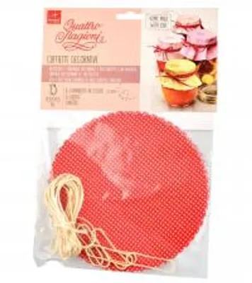 Productafbeelding van Bormioli Rocco 8004360054217, Deksel voor glazen pot, Rood, 6 stuks, 40 g, PE-zak