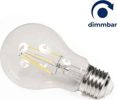 Produktbild von LED Filament Glühlampe McShine Filed E27 6W 620 lm warmweiß dimmbar klar