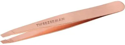 Produktbild von Famanu Pinzette schräg - Edelstahl - Roségold - Präzisionspinzette für Augenbrauen
