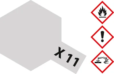 Produktbild von X-11 Chrom Silber glaenzend - 23ml Acrylstreichfarbe wasserlöslich Tamiya 300081011