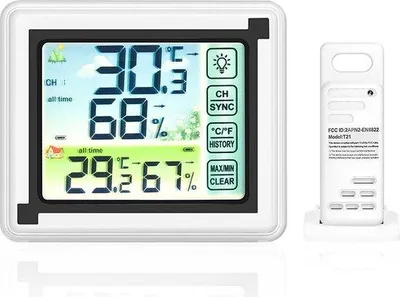 Zdjęcie produktu dla Cyfrowy termometr wewnętrzny z pomiarem wilgotności