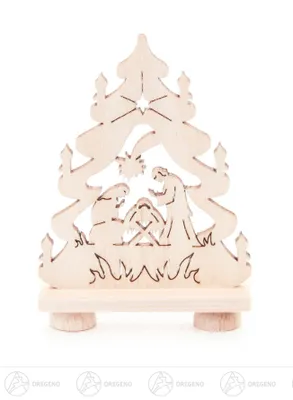 Obrázok produktu pre Sviečkový oblúk mini jedľa s Kristovým narodením šírka x výška cca 6,5 cm x 6,5 cm NOVINKA