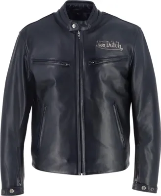 Produktbild von Von Dutch X Helstons Basic Motorrad Lederjacke, L