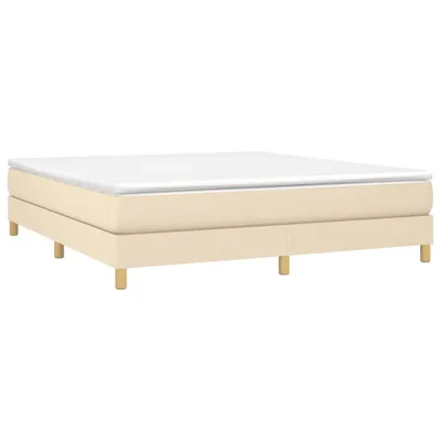 Produktbild von Cloris Designermöbel Boxspringbettgestell Creme 180x200cm Stoff - 2026Neu733450 - Klassische BettenJugendbett Tagesbett