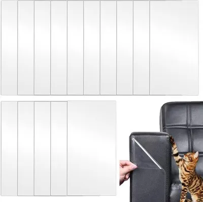 Image de Film de protection anti-griffures pour animaux, transparent, 15 pièces, 15 x 30 cm