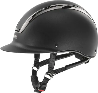 Image de UVEX Casque d'équitation Suxxeed Chrome Casquette d'équitation Black Mat/Metal XS - S (54 - 55)