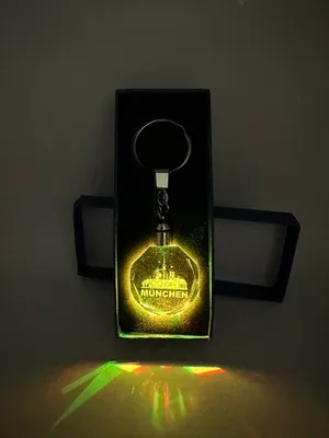 Produktbild von München Schlüsselanhänger LED Multicolor mit Geschenkbox