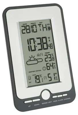 Produktbild von TFA-Dostmann Multy, Schwarz, Silber, Innen-Hygrometer, Innen-Thermometer, Außen-Hygrometer, Außen-Thermometer, Hygrometer, Thermometer, Hygrometer, Thermometer, Kunststoff, 20 - 95%