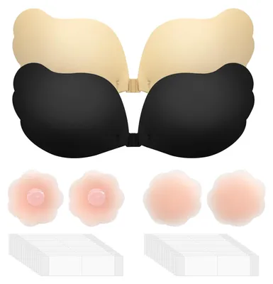 Produktbild von Selbstklebende Push-Up BHs - Wiederverwendbar & Unsichtbar - 32-A BH Set