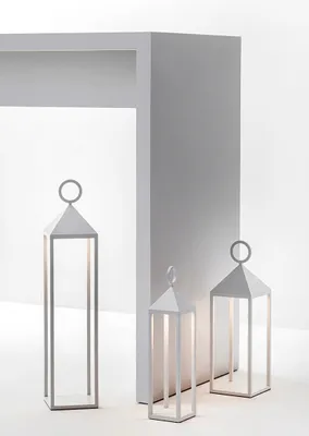 Immagine prodotto di PICNIC Lampada da tavolo portatile LED 2,2W IP54 2700K CRI85 67cm - Corten - Rossini Group - Design in alluminio pressofuso