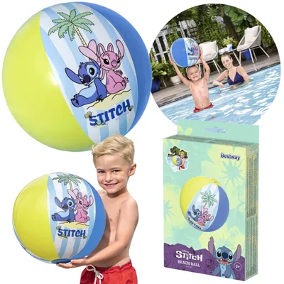 Produktbild von DISNEY Stitch aufblasbarer Strandball für Kinder, großer Ball für den Pool, 51 cm